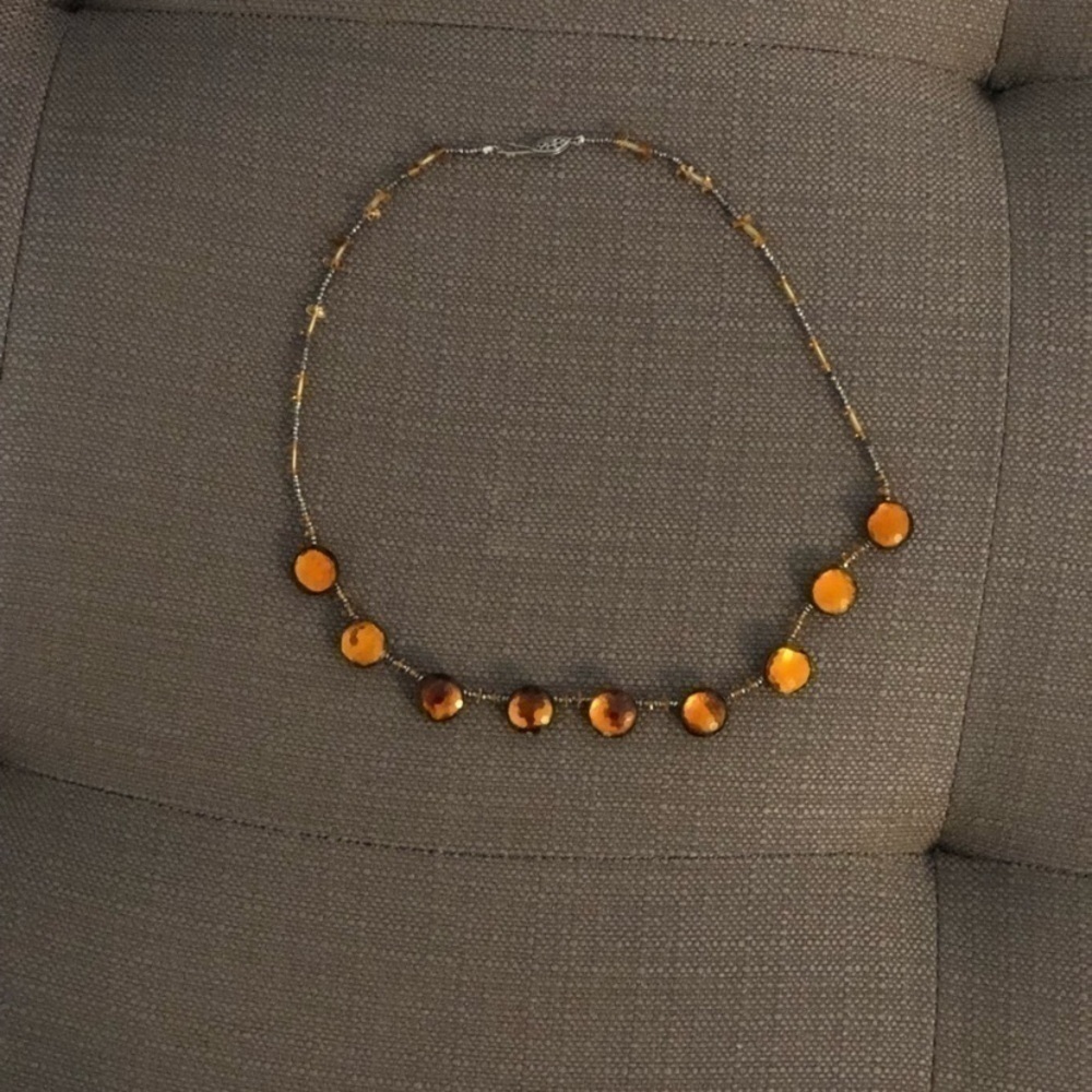 Vintage Citrine stone necklace​​​​​​​​​​​​​​​​​​​​​​​​​​​​​​​​​​​​​​​​​​​​​